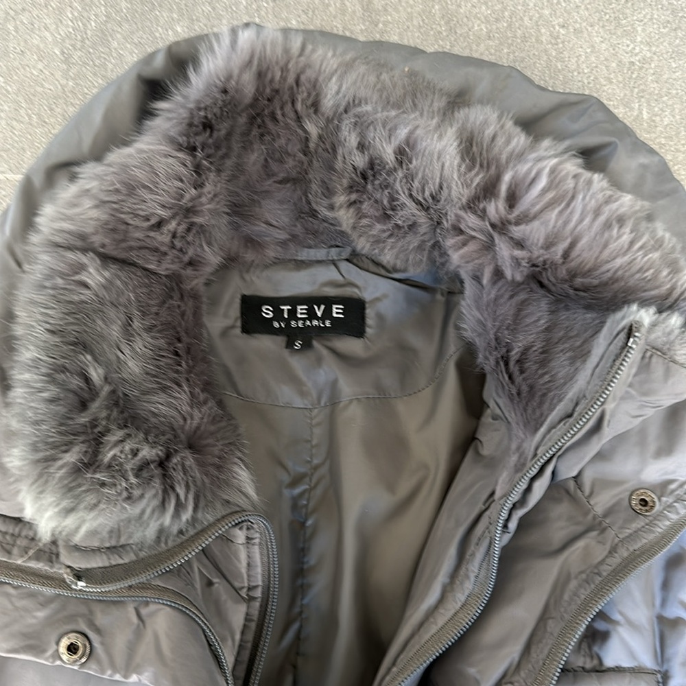 Steve By Steve Size S Grey Puffer - image 2